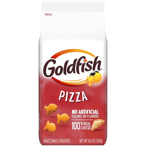 Goldfish pizza cheese crackers - pizza,